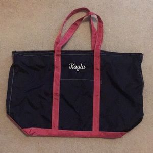 NWOT LL Bean Personalized Monogram Tote Bag Kayla